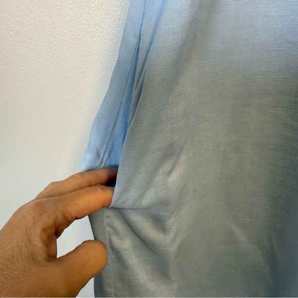 J. Marie Collection Ryan Baby Blue Embroidered Flutter Sleeve Sun Dress Size XS - Picture 5 of 10